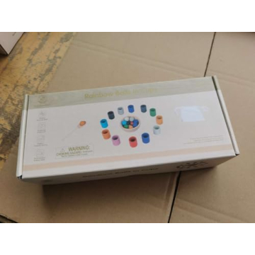 WOODENFUN Rainbow Balls Montessori Learning Toy for Toddlers