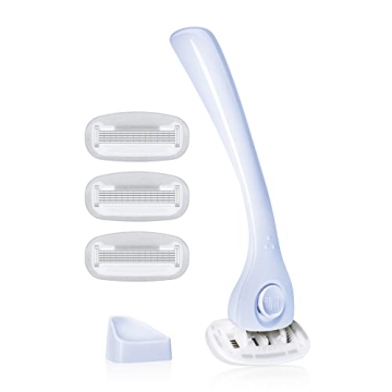 Billie Razors for Women Shave Kit – Women’s Razor + 4 x 5-Blade Razor Refills + Magnetic Holder ...