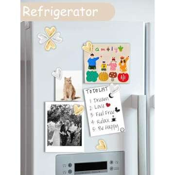 24PCS Gold Fridge Magnets Cute Small Heart Refrigerator Magnets, Silver Decorative Magnets for Whiteboard Cabinet Locker, Aesthetic Fun Magnets for Classroom Home Kitchen Office