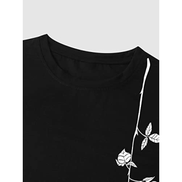 Trendy SOLY HUX Floral Graphic Tees for Men