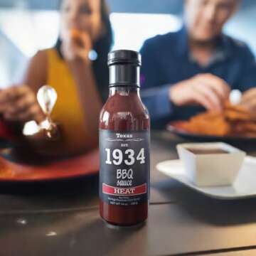 1934 BBQ Sauces - Original, Smoke, Heat & Sweet Onion, 14 OZ. Bottles, 4 Pack | No High Fructose Corn Syrup