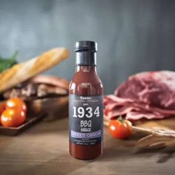 1934 BBQ Sauces - Original, Smoke, Heat & Sweet Onion, 14 OZ. Bottles, 4 Pack | No High Fructose Corn Syrup