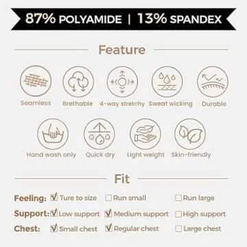 Aoxjox Women's Ribbed Sports Bra - Comfort & Style for All