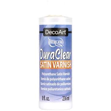 3 X DecoArt DS21-9, American DuraClear Varnishes, 8-Ounce, DuraClear Satin Varnish3