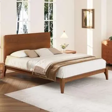 Merax King Size Bamboo Bed Frame - Easy Assembly & Stylish