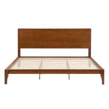 Merax King Size Bamboo Bed Frame - Easy Assembly & Stylish