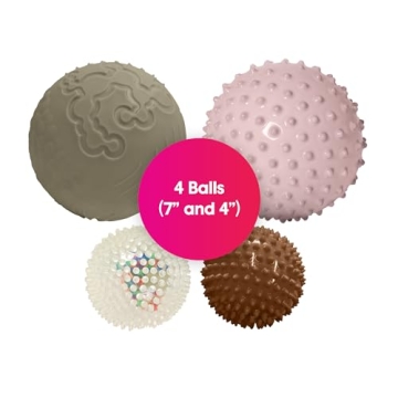 Edushape Sensory Balls for Baby - Set of 4 Developmental Toys