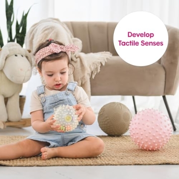 Edushape Sensory Balls for Baby - Set of 4 Developmental Toys