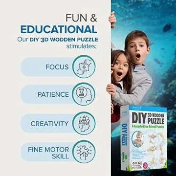 Inspirational 3D Ocean Puzzles - Perfect DIY Gift Set