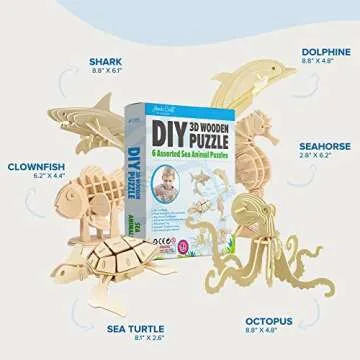 Inspirational 3D Ocean Puzzles - Perfect DIY Gift Set