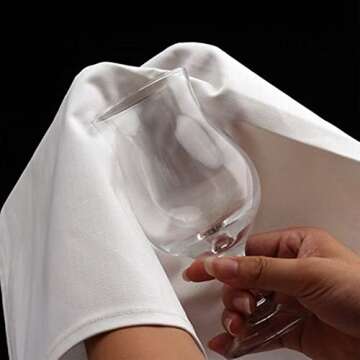 Luxury White Dinner Napkins - 12 Pack - Hotel Quality 18x18