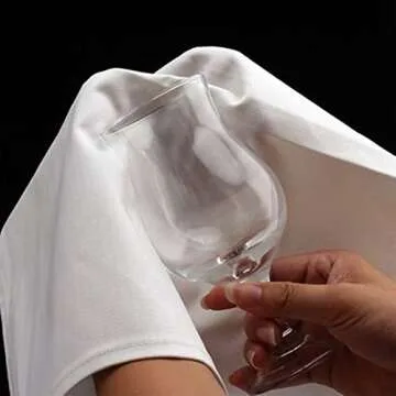 Luxury White Dinner Napkins - 12 Pack - Hotel Quality 18x18