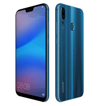 HUAWEI P20 Lite (32GB + 4GB RAM) 5.84" FHD+ Display, 4G LTE Dual SIM GSM Factory Unlocked Smartphone ANE-LX3 - International Model - No Warranty (Klein Blue)