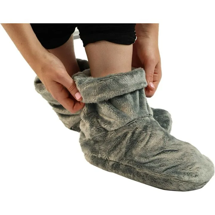 Heated Microwavable Foot Booties for Comfort