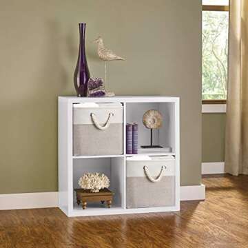 Robuy 3 Pack Storage Cube Bins - Durable & Stylish Baskets for Organizing