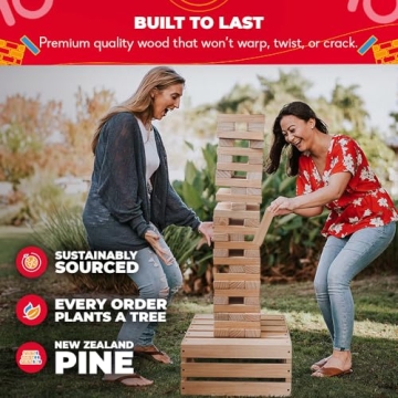 Buy Giant Tower Game - 60 Blocks for Outdoor Fun