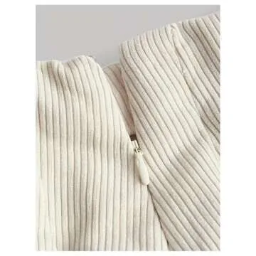 Milumia Women's 2 Piece Button Down Corduroy Vest Blazer Skirt Sets Fall Fashion Outfit