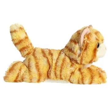 Aurora® Adorable Mini Flopsie™ Ginger Cat™ Stuffed Animal - Playful Ease - Timeless Companions - Orange 8 Inches