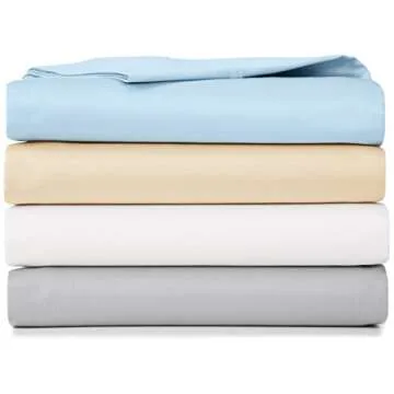 Amazon Basics 400 Thread Count Sheet Set, Queen, White