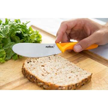 Zyliss Sandwich Knife & Condiment Spreader - Ergonomic Stainless Steel Knife for Bagels, Toast, and ...