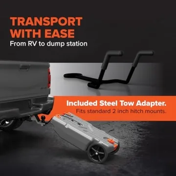 Camco Rhino 15-Gallon Portable Waste Tank is Easy to Use