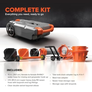 Camco Rhino 15-Gallon Portable Waste Tank is Easy to Use