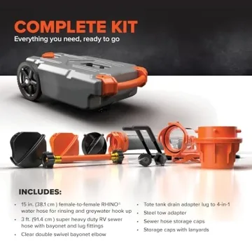 Camco Rhino 15-Gallon Portable Waste Tank is Easy to Use