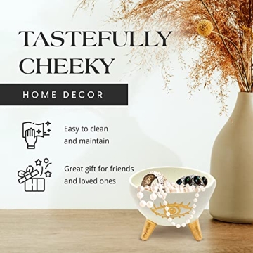 SLS SUPPLY FLORA Gold Evil Eye Planter Bowl for Decor