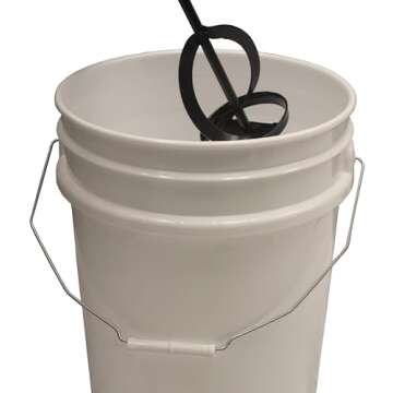 ALLWAY SM5 SM5 All-Steel Spiral Paint & Mud Mixer Drill Attachment for 5-Gallon Containers