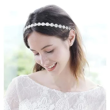 Elegant Crystal Headband for Brides & Bridesmaids