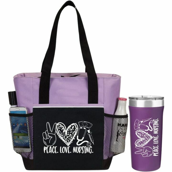 Gift Set for Nurses: Tote Bag & Tumbler Combo
