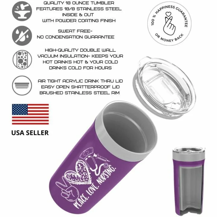 Gift Set for Nurses: Tote Bag & Tumbler Combo