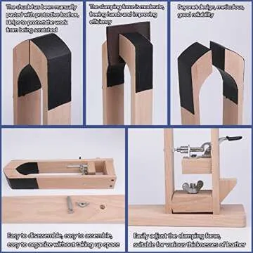 LUNARM Leather Pony - Table Desktop Pony Horse Clamp Leather Stitching Pony for DIY Hand Leathercraft Sewing