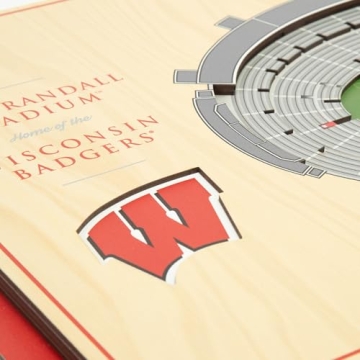 YouTheFan NCAA Wisconsin Badgers 3D Wall Art