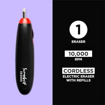 Sakura EE-3000 SumoGrip Electric Eraser, Black