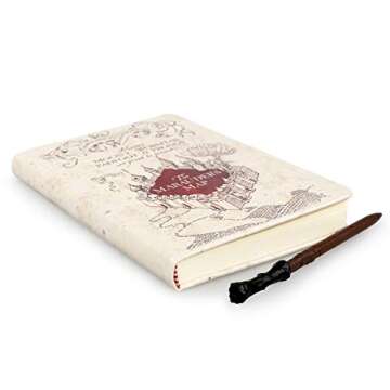 Harry Potter Marauder's Map Journal Diary with Wand Pen - 192 Pages - 8.5" x 6"