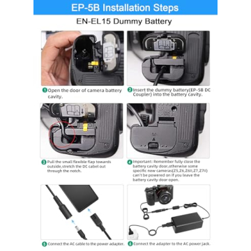 TKDY EH-5 Power Supply for Nikon Cameras - Reliable & Durable