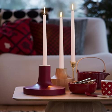 4 PCS Baby Pink Taper Candles - Rose Scented Elegance