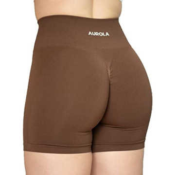 AUROLA Intensify Workout Shorts for Women Seamless Scrunch Short Gym Yoga Running Sport Active Exerc...