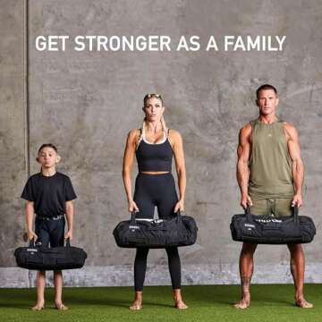 Elite Sports Workout Sandbag for Versatile, Intensive Core Muscles Fitness, Strength Training with Strategic Handle Placement (Unfilled)