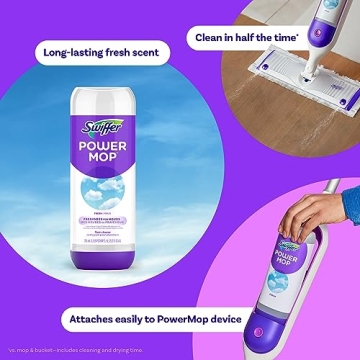 Swiffer PowerMop Floor Cleaning Solution - Fresh & Easy