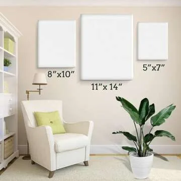 Quality 3 Pack Canvases for Painting - Multi-Sizes Available