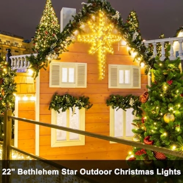 22" Bethlehem Star Outdoor Christmas Lights - 90 LEDs