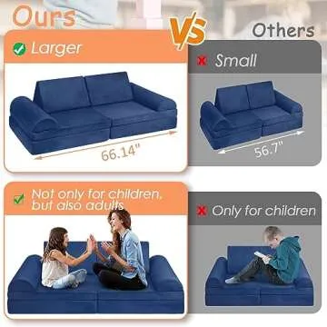 Betterhood Play Couch Sofa for Kids Modular Play Fun