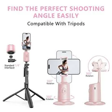 Auto Face Tracking Tripod - Smart Gesture Control
