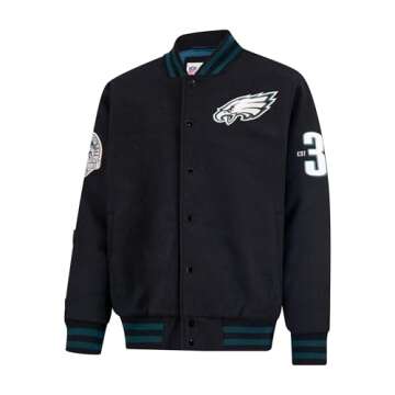 Ultra Game Men's Classic Varsity Coaches Jacket for NFL Fans