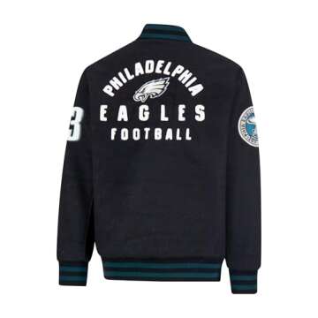 Ultra Game Men's Classic Varsity Coaches Jacket for NFL Fans