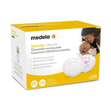 Medela Safe & Dry Nursing Pads - 120 Count Disposable