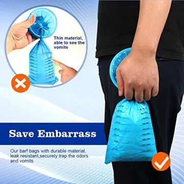 YGDZ Disposable Vomit Bags for Travel - 30 Pack
