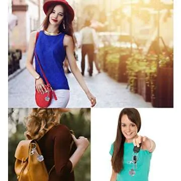 Aqua 79 Sparkly Crown Keychain Charm - Silver 3D Rhinestone Keychain for Women and Men, Metal Alloy Crystal Keychain, Fashionable Keychain Accessory, Bling Keychain for Your Crystal Pouch - 1.6 inch